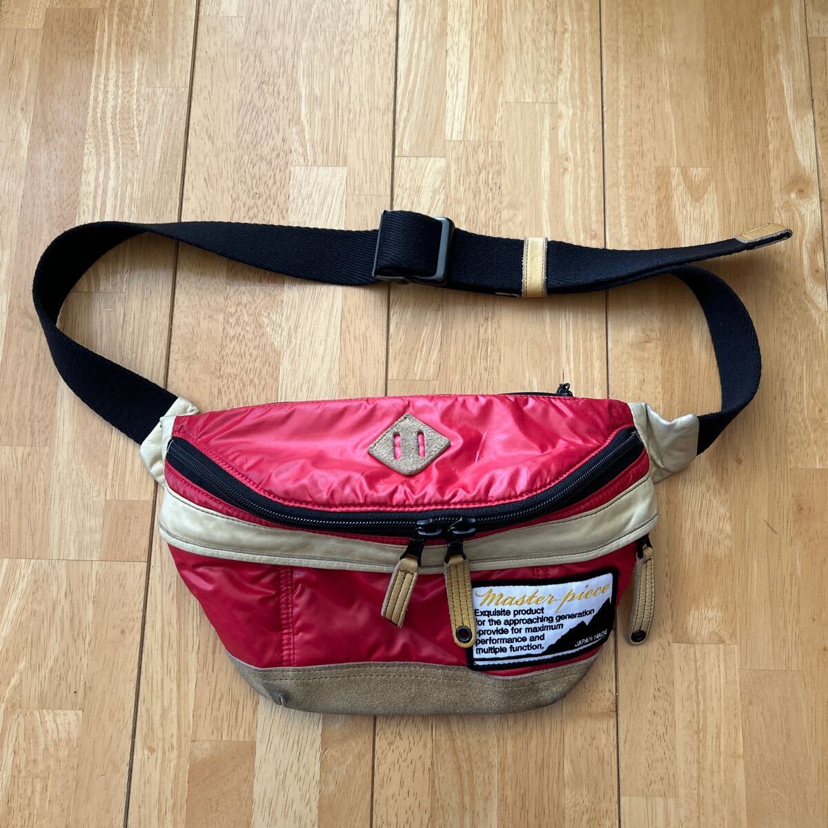 MASTAER PIECE master-piece waist bag red secondhand goods free shipping 