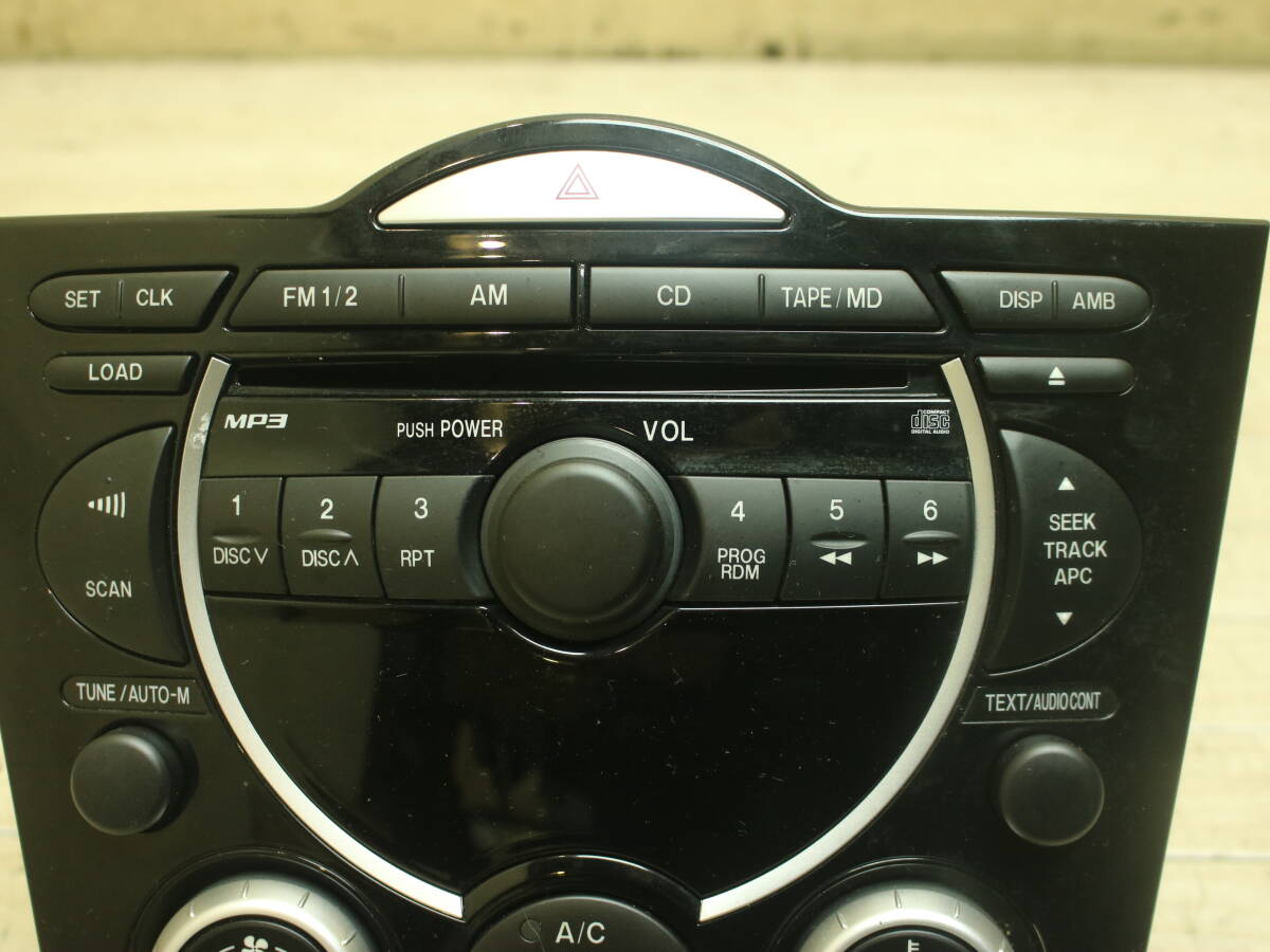 送料無料 RX-8 RX8 SE3P 純正 前期 オーディオ ヘッドユニット CD MP3 ver 9.50 BOSEの画像2