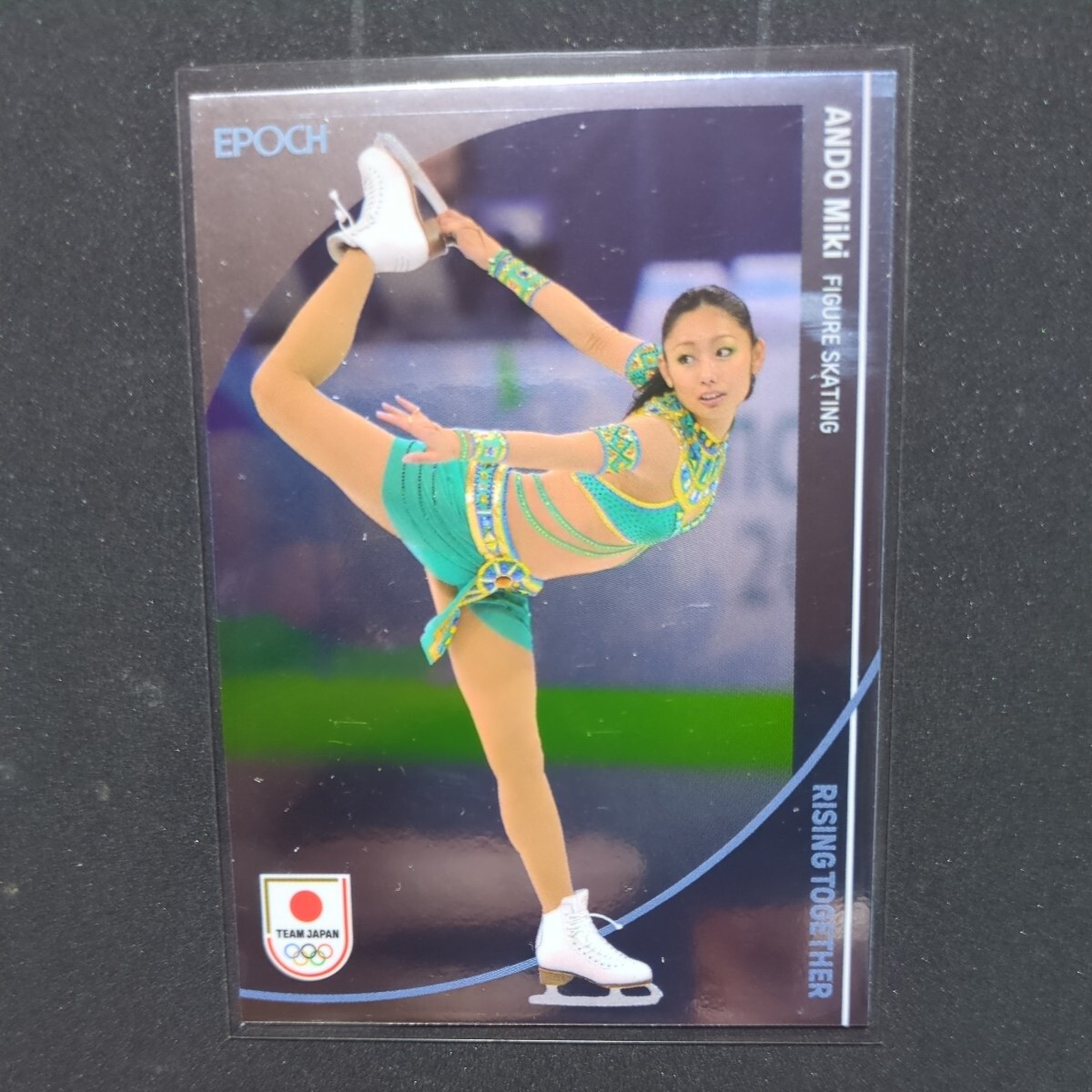 epoch　2024　安藤美姫　TEAM JAPAN OFFICIAL TRADING CARD WINTER OLYMPIANS　60　メタル版　フィギュアスケート_画像1