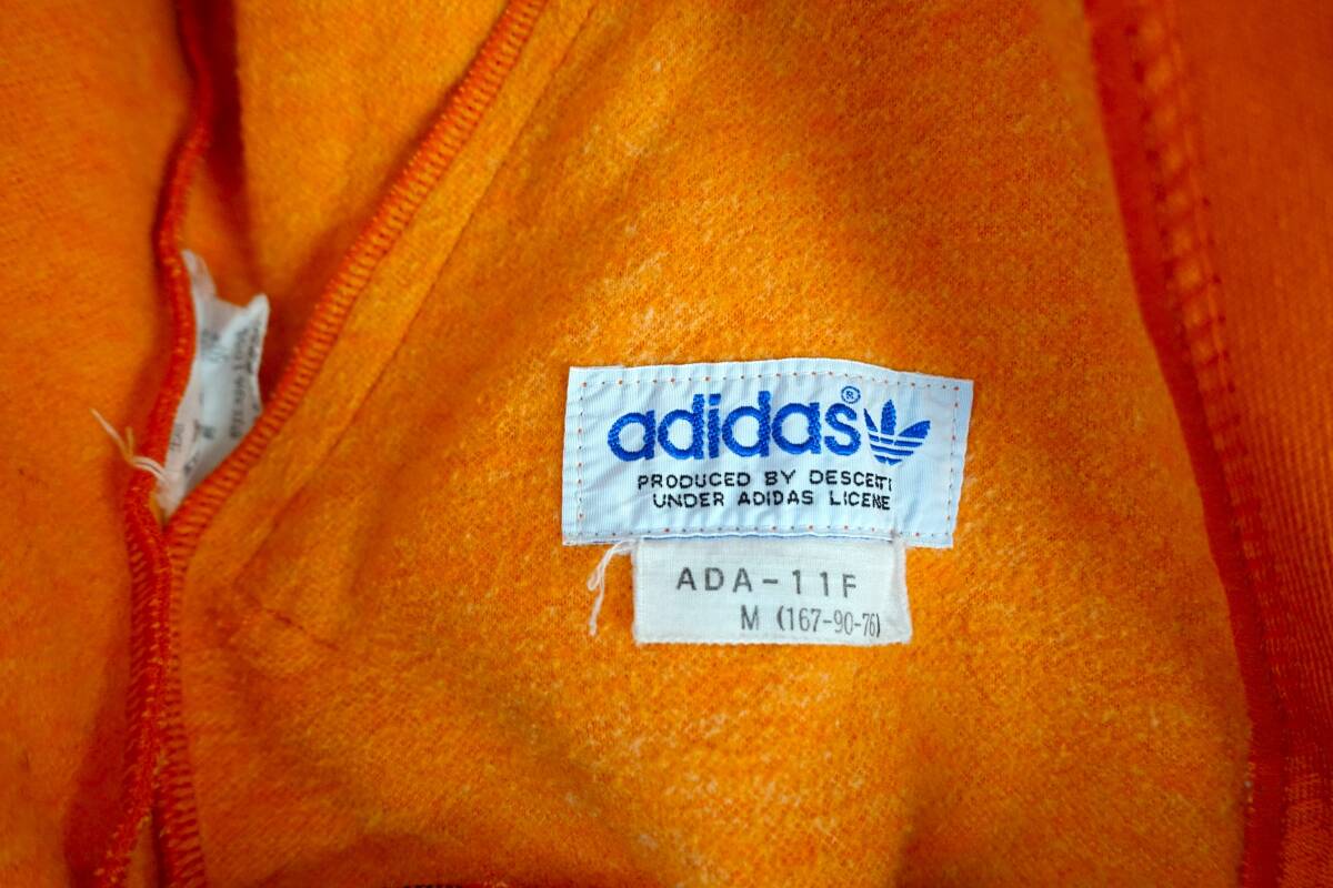 80's デサント adidas アディダス セットアップ ジャージ 上下セット トラックジャケット ビンテージ アメカジ　Mサイズ　フード_画像5