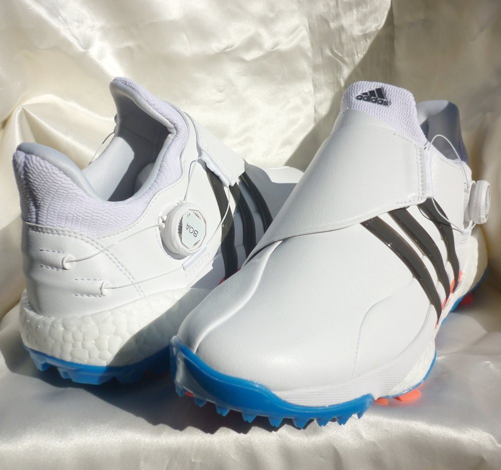  новый товар не использовался * бесплатная доставка *25cm Adidas Golf adidasGOLF туфли для гольфа soft шиповки BOA dial белый Tour 360 22