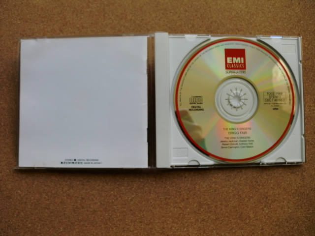 ＊【CD】ザ・キングス・シンガーズ／ブリック・フェア（TOCE-7669）（日本盤）_画像2