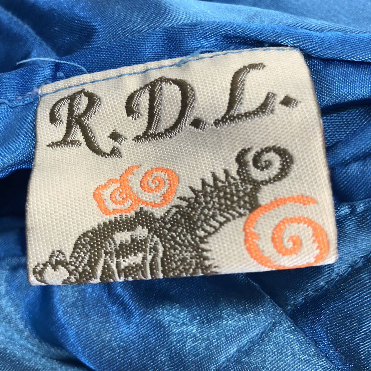 R.D.L リバーシブル スーベニアジャケット スカジャン　横須賀　刺繍 サテン ブルゾン ブラック Japan_画像9