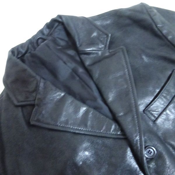 ◆牛革 TORNADO MART トルネードマート レザージャケット テーラードジャケット バッファロー 黒 ブラック M_画像7