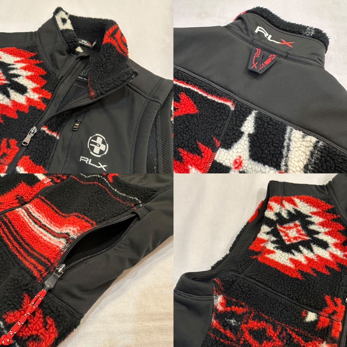 RLX Native Boa Fleece Vest ネイティブ ボア フリース ベスト POLO RALPH LAUREN ポロ ラルフローレン SPORT ポロ スポ―ツ S _画像5