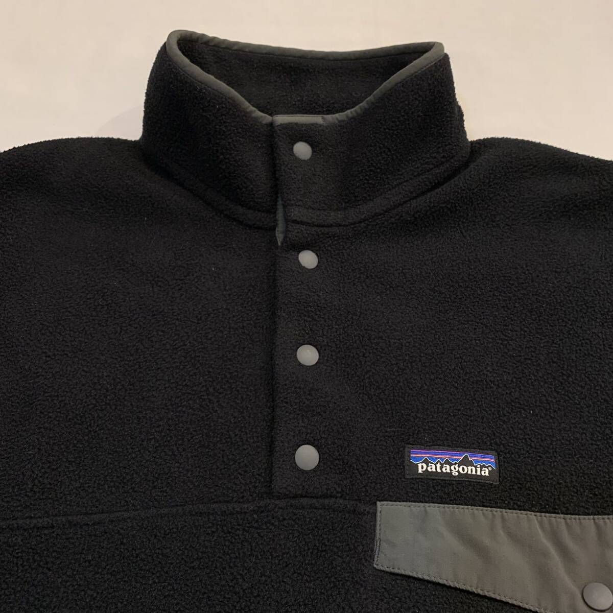 2016 Patagonia Synchilla Snap-T FLEECE JACKET パタゴニア シンチラ スナップT フリース ジャケット BLACK ブラック/グレー 黒 25580FA16