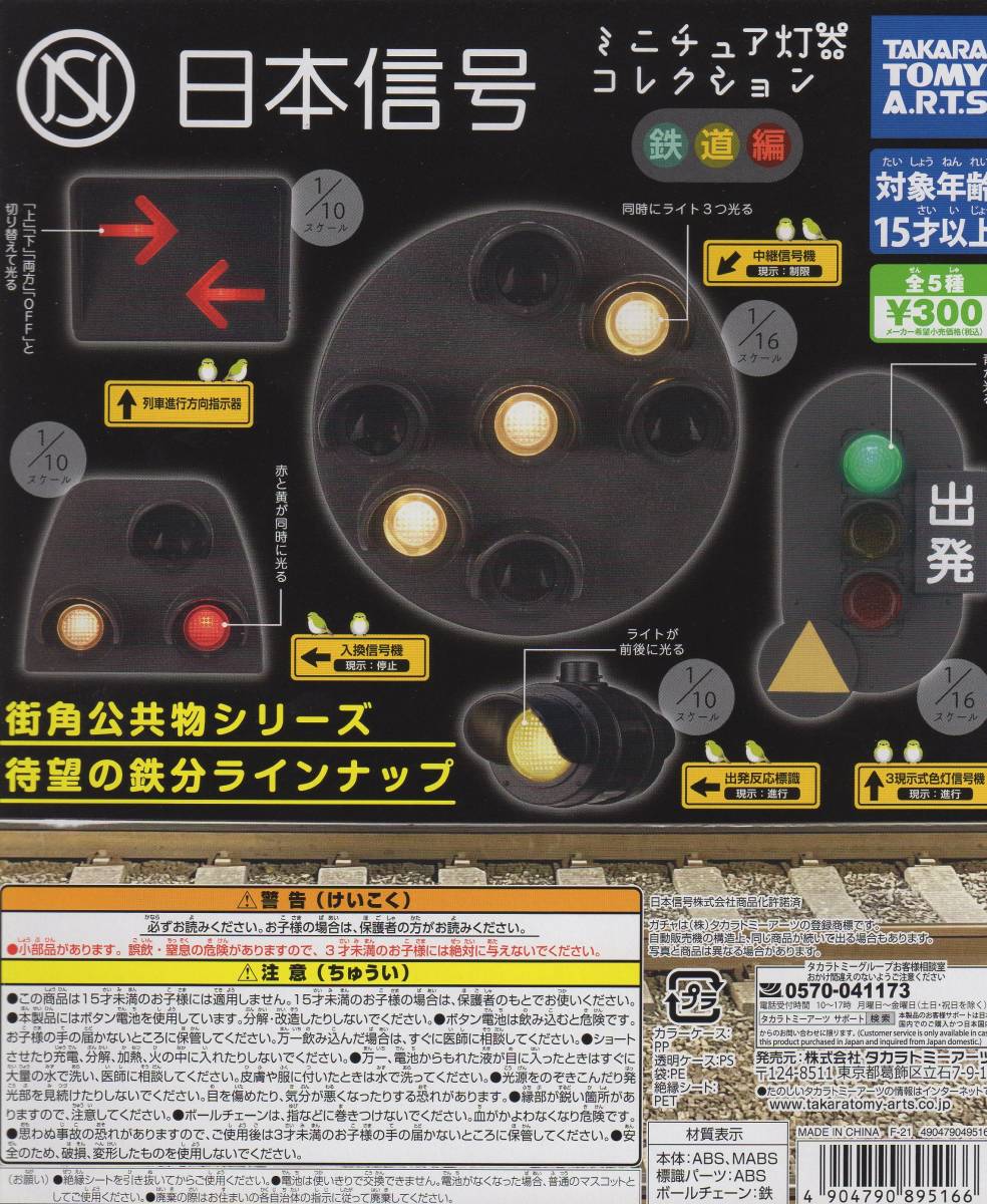 日本信号 ミニチュア灯器コレクション 鉄道編 全５種_画像2