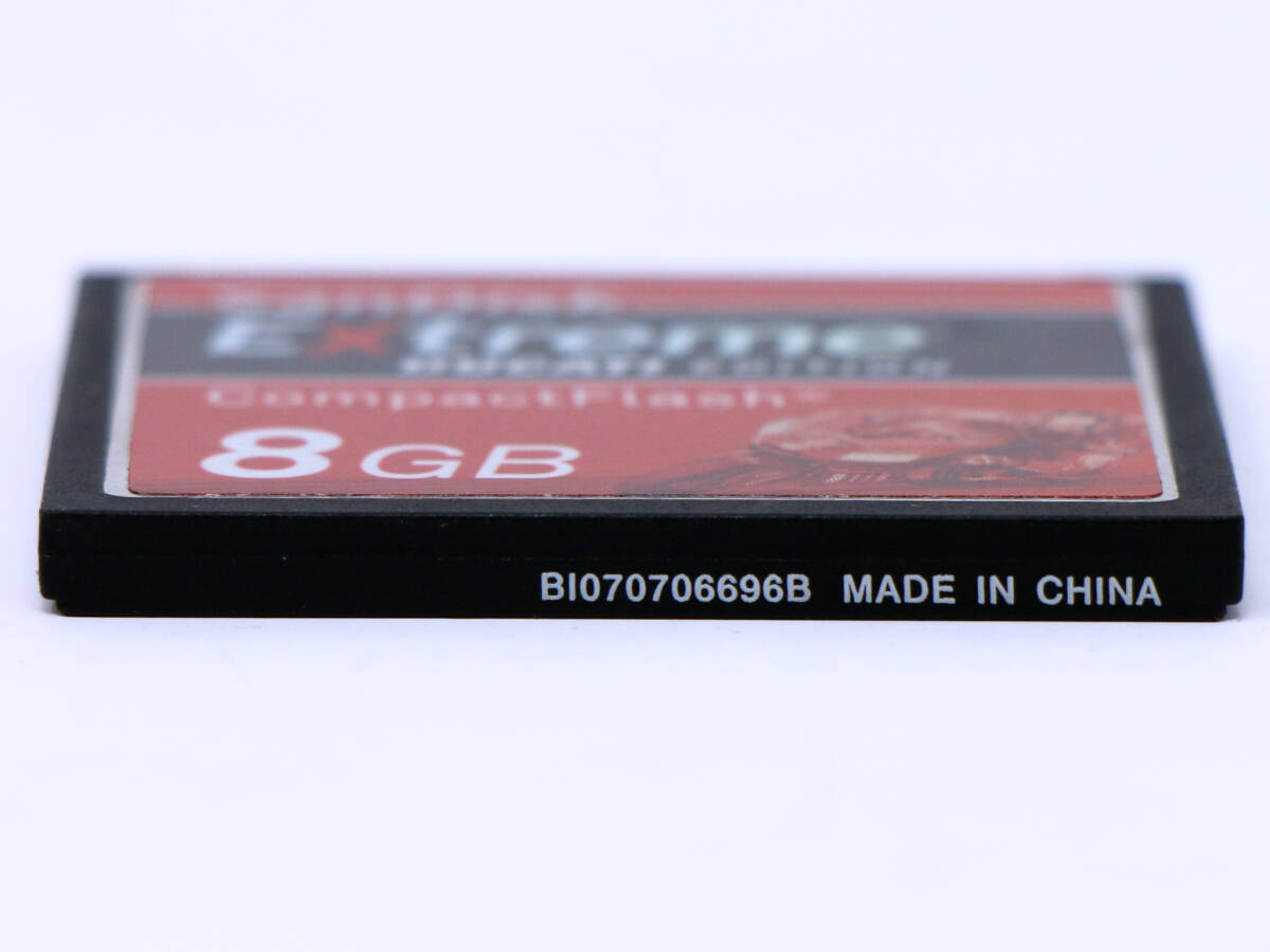 ★☆希少★【8GB】CFカード コンパクトフラッシュ SanDisk Extreme DUCATI EDITION CompactFlash ★中古良品☆★の画像4