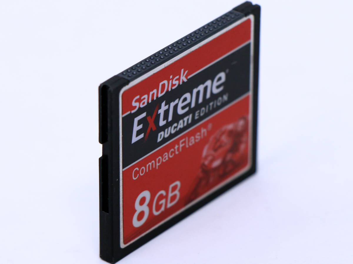 ★☆希少★【8GB】CFカード コンパクトフラッシュ SanDisk Extreme DUCATI EDITION CompactFlash ★中古良品☆★の画像5
