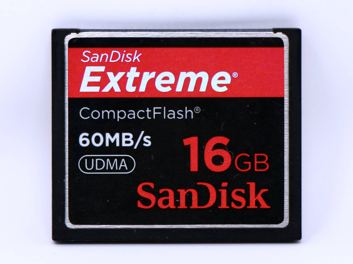 ★希少美品★【16GB】CFカード コンパクトフラッシュ SanDisk Extreme 60MBs UDMA CompactFlash☆中古良品_画像1