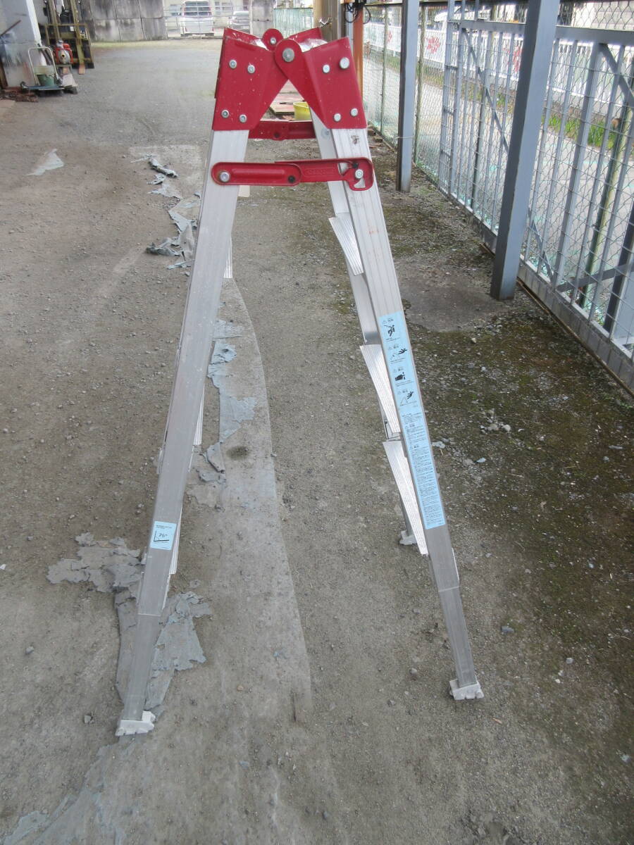  Hasegawa Hasegawa industry legs part flexible type ladder combined use stepladder RYZ-12b 4 shaku flexible maximum 31cm secondhand goods 2