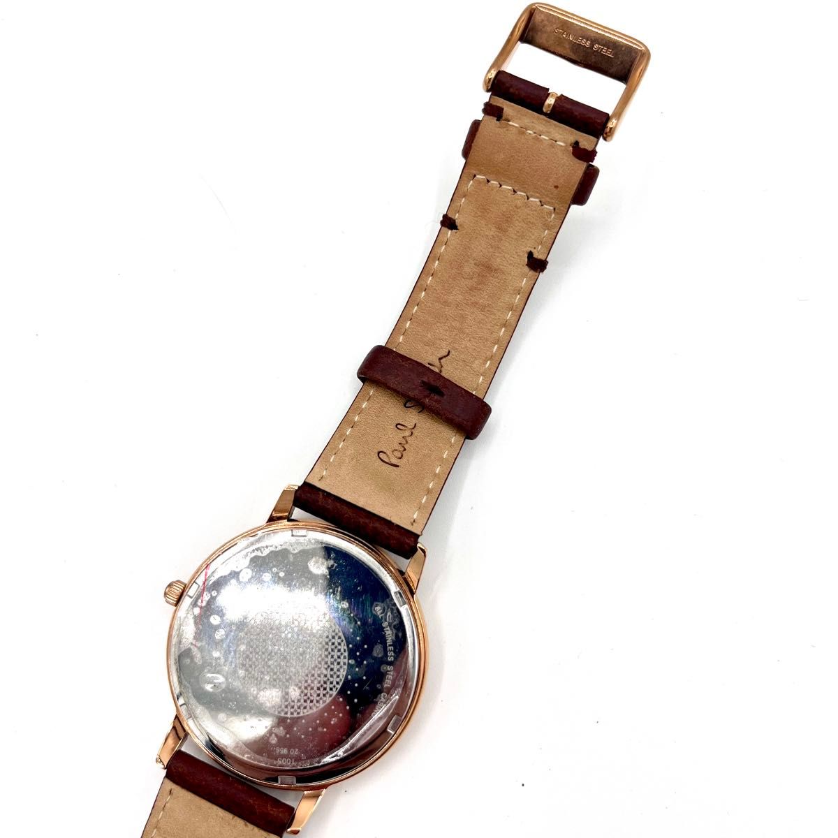 【美品】Paul Smith ポールスミス　腕時計　本革　マルチカラー　稼動品