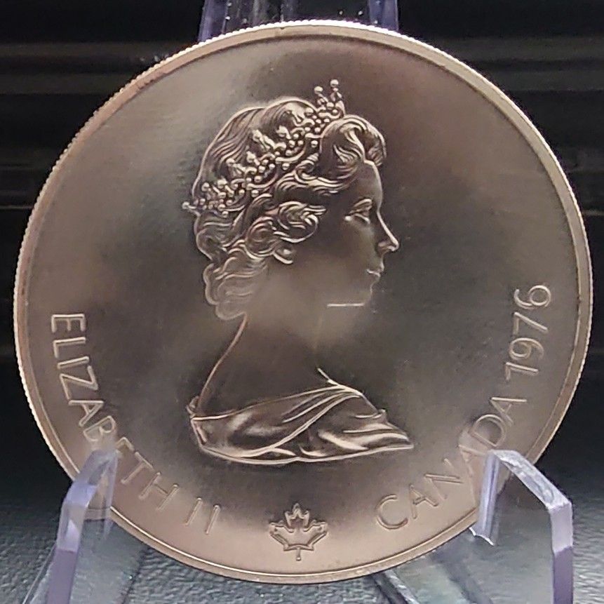 1976年カナダ銀貨 モントリオールオリンピック記念銀貨 フェンシング SV925