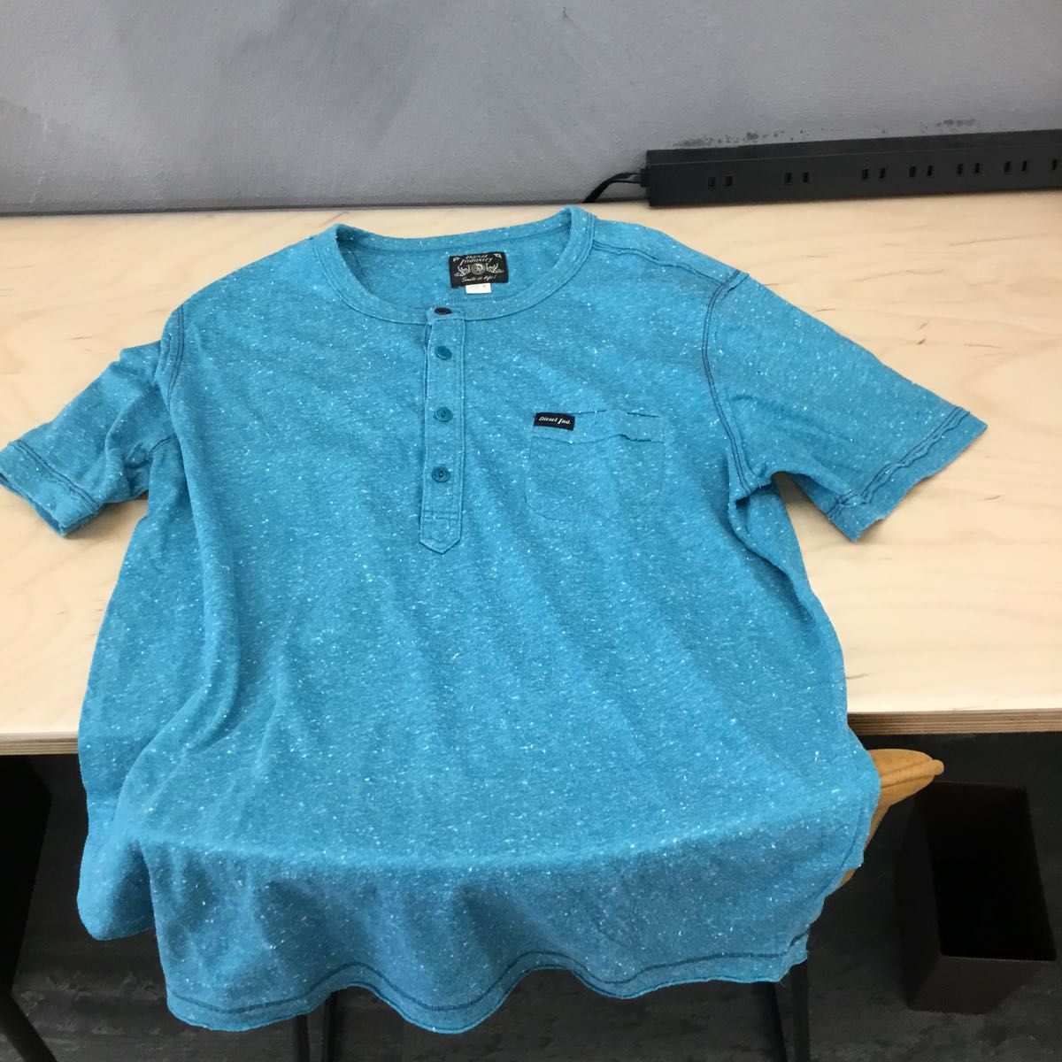 DIESEL Industry ディーゼルインダストリー　メンズ　半袖Tシャツ　ブルー　青　Mサイズ