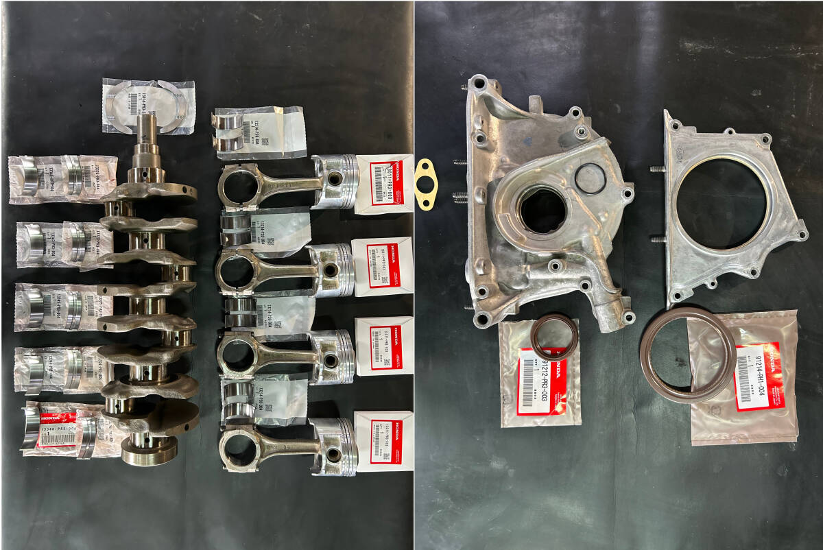 O/H завершено B16A Civic EG6, EK4, CR-X EF8