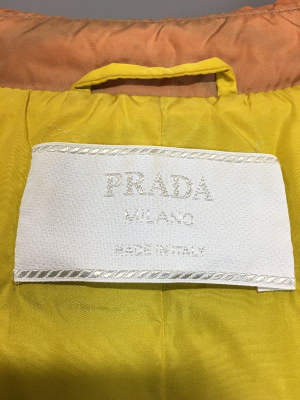 PRADA プラダ ナイロン ブルゾン ジャケット オレンジ 40_画像4