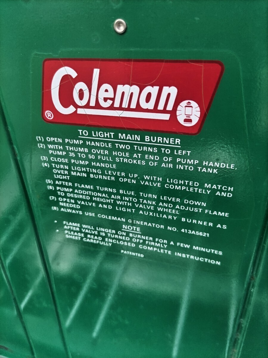 1973年2月製造 ビンテージ 貴重 丸形五徳仕様 Made in USA Coleman Two Burner 413G4199 コールマンツーバーナー 点火確認済の画像7