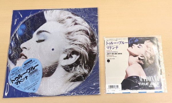 マドンナ LPレコード True Blue トゥルー・ブルー ピクチャーディスク/ピクチャーレコード 初回プレス限定 + EP/Edit Versio 2枚セット_画像1