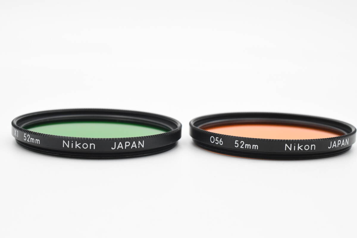 ★純正・美品★ Nikon ニコン 52mm カラーフィルター2色 グリーン・オレンジ (k-2852)の画像2