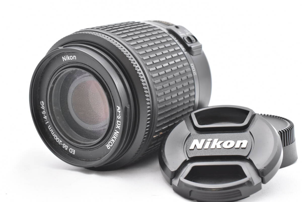 Nikon ニコン AF-S DX NIKKOR 55-200mm F4-5.6 G ズームレンズ (t6713)の画像1