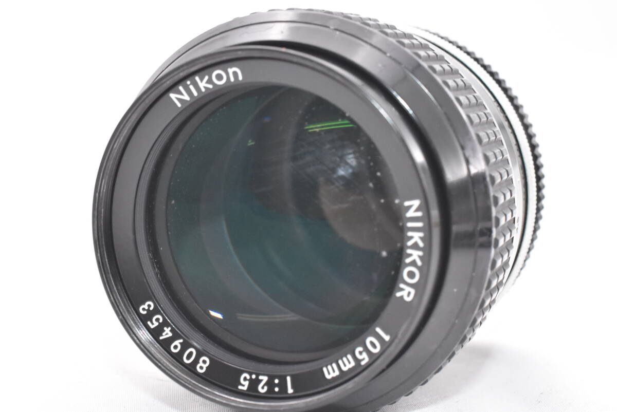 Nikon ニコン Ai NIKKOR 105mm F2.5 マニュアルレンズ (t7115)_画像7