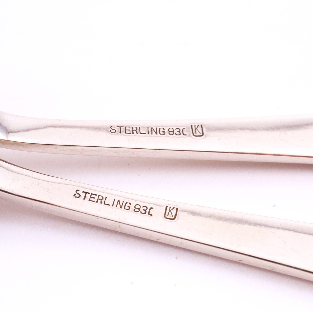 TOKYO KATAYAMA シルバー スプーン ２本セット 「STERLING」刻印あり ２本で32g（約）_画像6