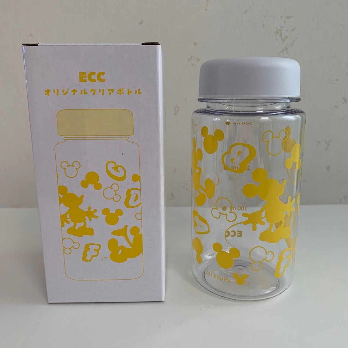 【新品】ECC ディズニー オリジナルクリアボトル 水筒 350ml