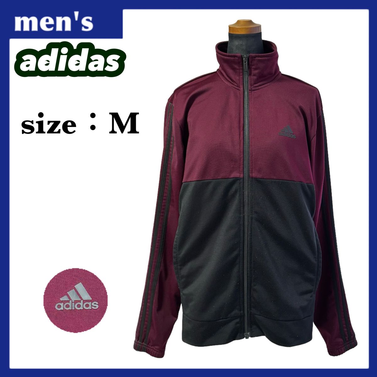 adidas アディダス トラックジャケット ジャージ メンズ サイズM adidas アディダス トラックジャケット ジャージ メンズ サイズM