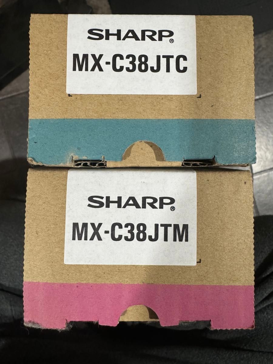 SHARP トナーカートリッジ　MX-C38JTM  MX-C38JTC トナーシアン　トナーマゼンダ　新品未開封
