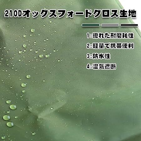 グランドシート テントシート タープ オックスフォード生地　300*300 天幕 シェード 折りたためる 収納袋付き_画像4
