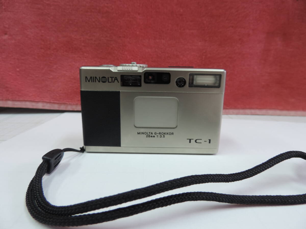 良品　MINOLTA TC-1 G-ROKKOR 28mm F3.5 コンパクトカメラ フィルムカメラ 保湿庫保管品　正常稼働品_画像1