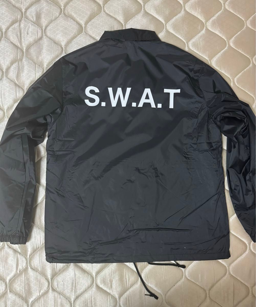 1着限定 送料込 スワット LAPD SWAT コーチジャケット Lサイズ 限定1着 ブラック スワット LAPD SWAT コーチジャケット L