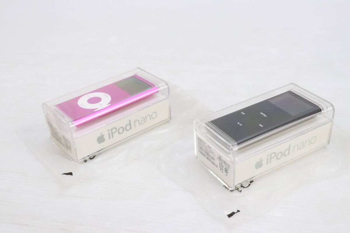 1円～★未開封・未使用★Apple アップル iPod nano まとめて2点セット まとめ売り 4GB/8GB ピンク/ブラック MA489J/A MA497J/A A1199 R892_画像5