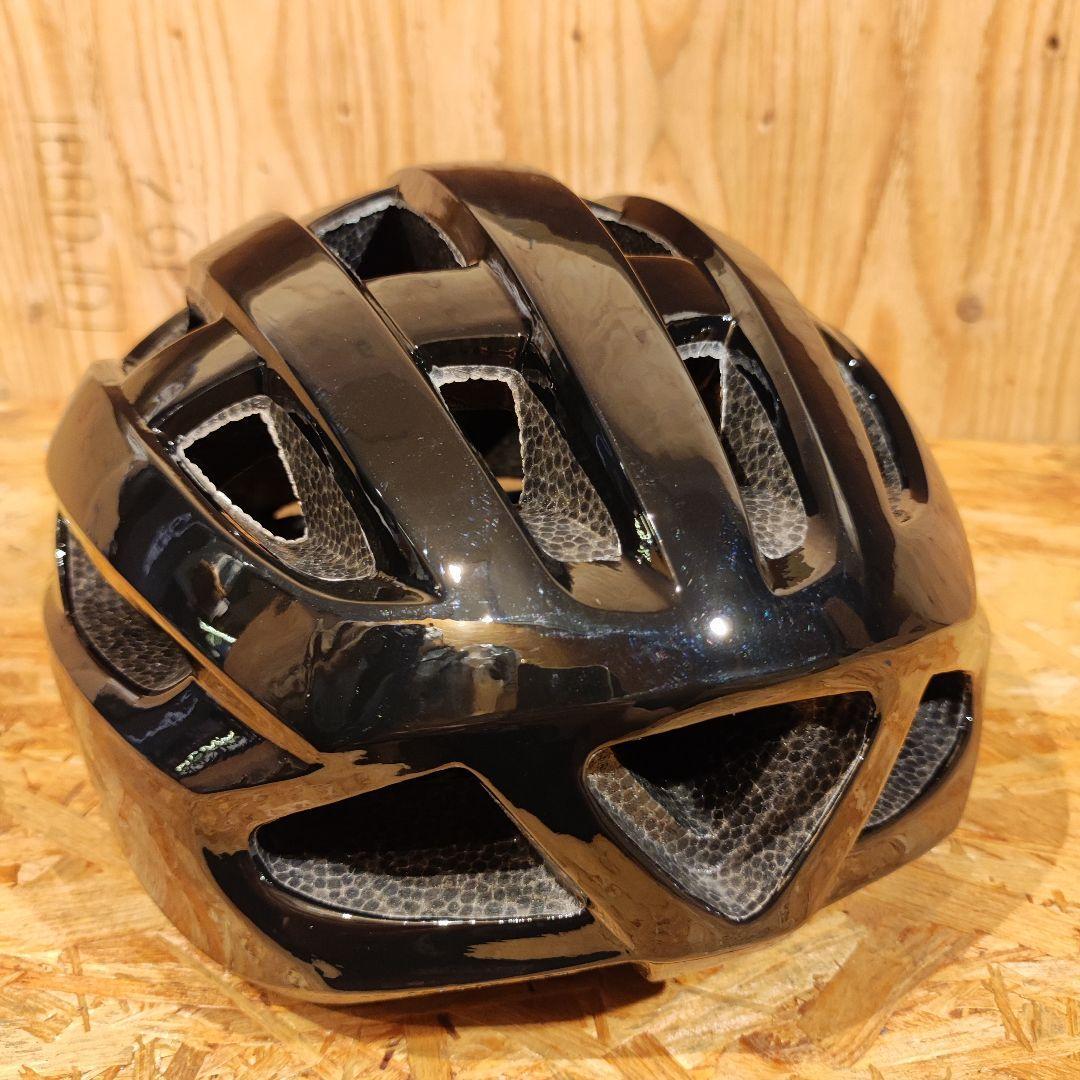 自転車通勤・通学におすすめのヘルメット Lサイズ 58-61cm ブラック クロスバイクやロードバイクにもおすすめのヘルメット！_画像5