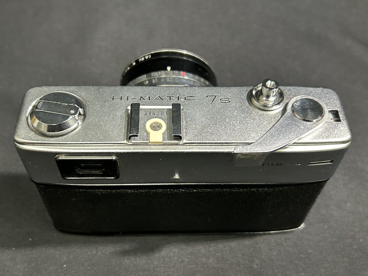 【S2-13】minolta HI-MATIC 7S ミノルタ ハイマチック フィルムカメラ 動作確認済み_画像5