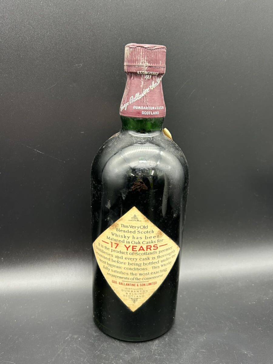 【W2】未開封 古酒 Ballantine's バランタイン Aged 17YEARS OLD スコッチウイスキー_画像4