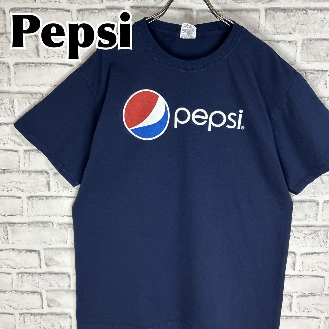 PEPSI ペプシ コーラ ジュース 企業 センターロゴ Tシャツ 半袖 輸入品 春服 夏服 海外古着 会社 企業 炭酸飲料 ロゴ ジャージーズ_画像1