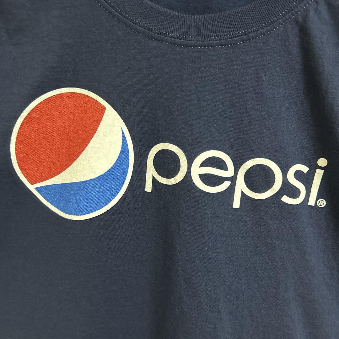 PEPSI ペプシ コーラ ジュース 企業 センターロゴ Tシャツ 半袖 輸入品 春服 夏服 海外古着 会社 企業 炭酸飲料 ロゴ ジャージーズ_画像4