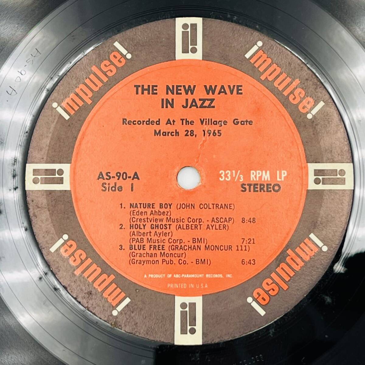 レコードジャズ USA 1965 THE NEW WAVE IN JAZZ ステレオ_画像7