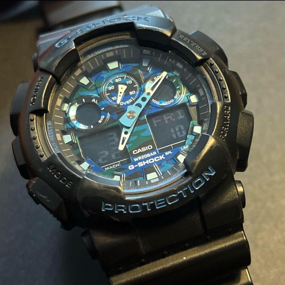 【電池新品】CASIO カシオ G-SHOCK GA-100CB 腕時計 パネル迷彩柄