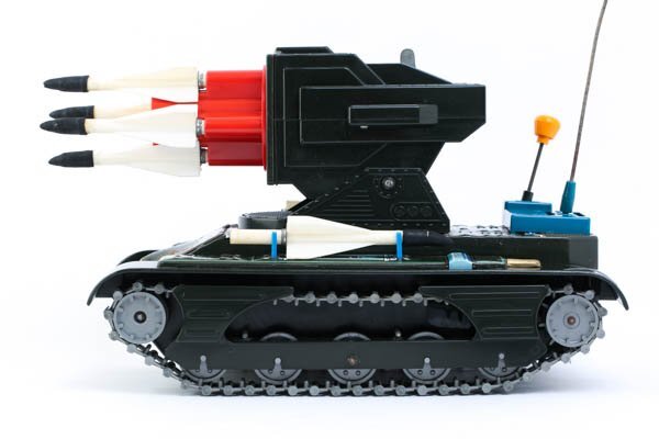 マスダヤ 増田屋 M-4033 ARMY 電動ミサイルタンク 戦車 ブリキ 当時物 玩具 単一電池使用 動作確認済 #36037_画像2