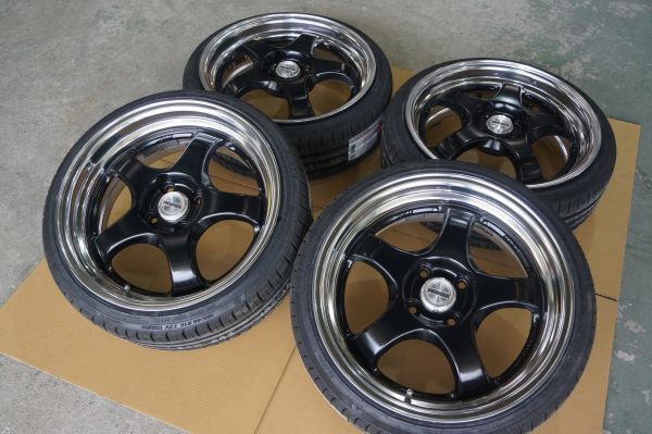 A 送料無料 新品 23年製 WORK マイスター 16 4H100 6.5J+38 6.5J+22 クムホ 165/40R16 アルト ワゴンＲ ミラ ムーブ N-ONE JDM スタンス 軽_画像1