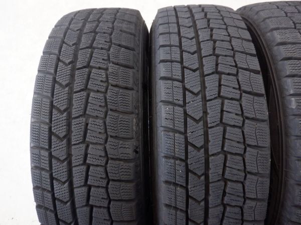 S 送料無料 即納 22年製 極上バリ山 14 4H100 5.5J+45 スタッドレス 175/70R14 スイフト ヤリス ヴィッツ カローラ デミオ ノート ティーダ_画像8