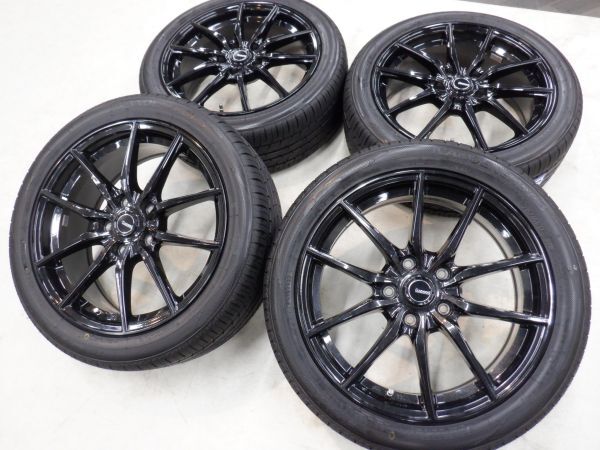 S 送料無料 新品 23年製 美品 Gスピード 17 5H114.3 7J+48 ナノエナジー 215/45R17 ノア ヴォクシー エスクァイア ステップワゴン セレナ_画像1