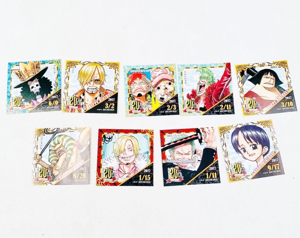ワンピース 20th アニバーサリー 麦わらストア ステッカー ワンピース 20th アニバーサリー 麦わらストア ステッカー