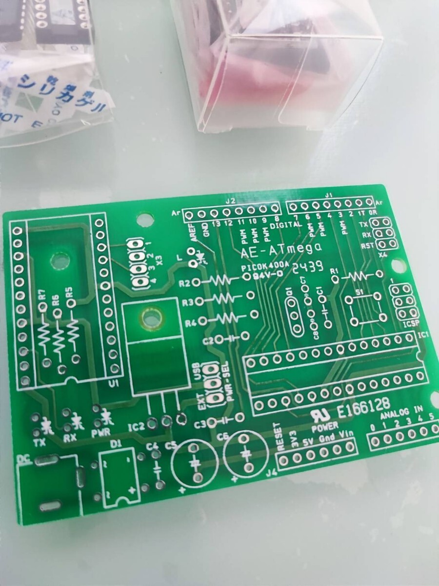 ATmega 168/328 マイコンボード　未組立　ジャンク_画像2