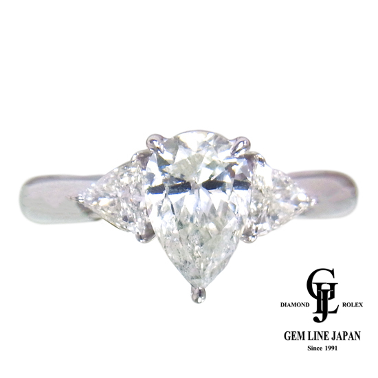 【閉店セール価格 3/31まで】ダイヤモンド 1.155ct/0.33ct Pt900 リング