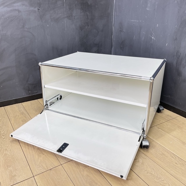 USM is la- cabinet 1 step USM Haller white door attaching stylish modern office furniture store furniture 78×52×44cm[ used ]/65371