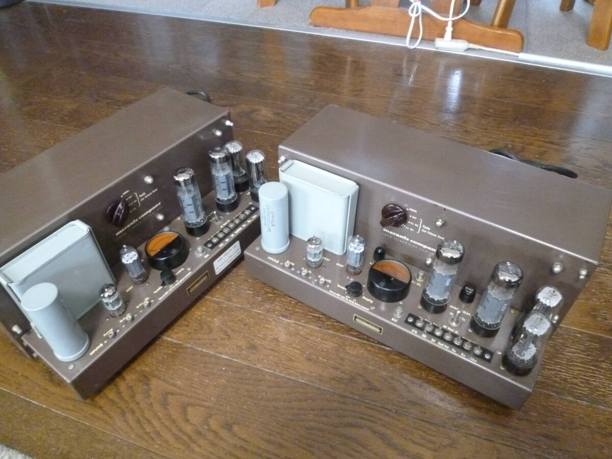 ★MARANTZ/ マランツ★歴史的真空管パワーアンプ(モノラール) model　2【初期型】 ×２台組　動作確認済み・中古現状渡し品_マランツ・model　2【初期型】２台組