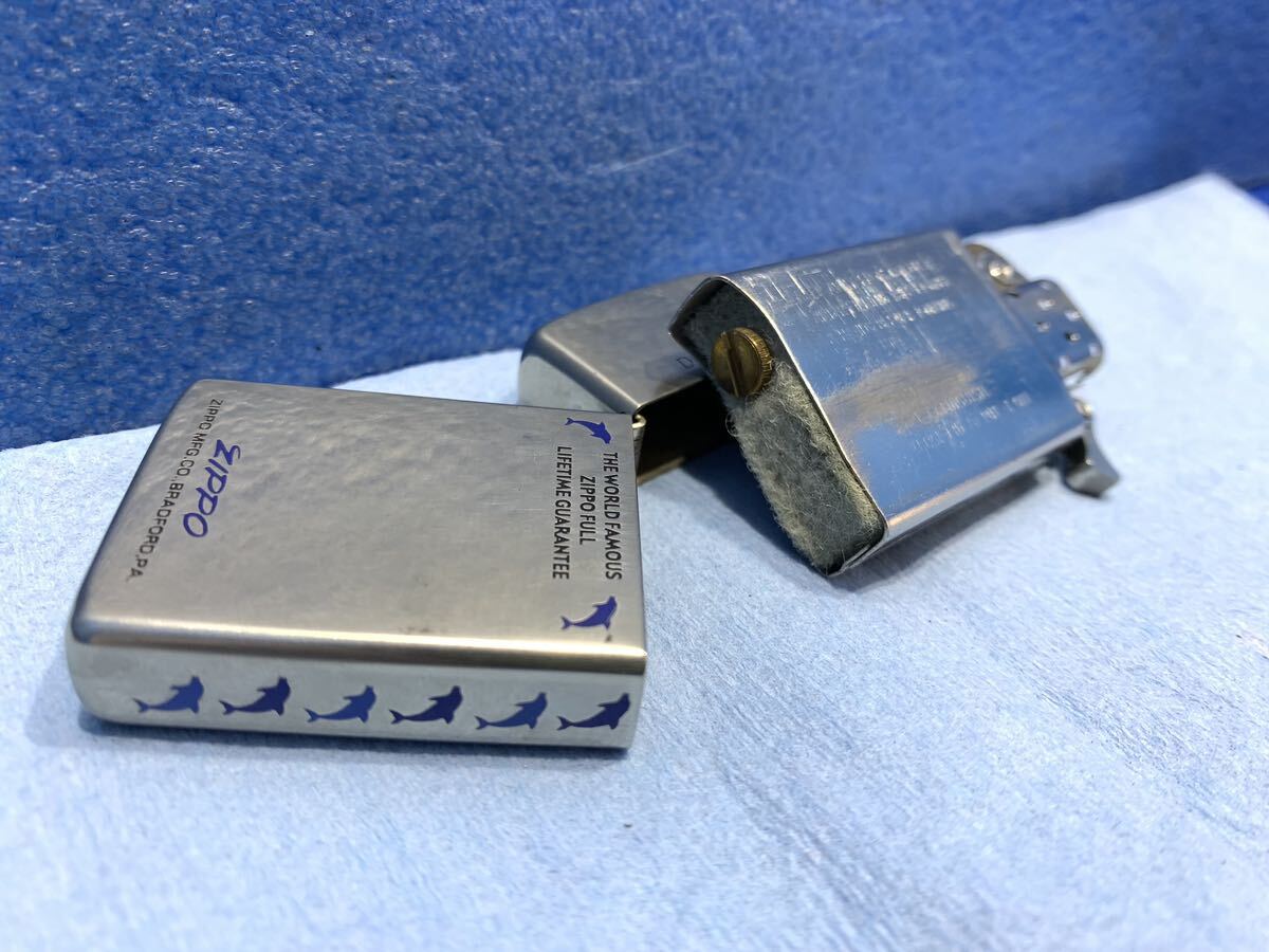 ZIPPO ジッポ/DOLPHINドルフィン/2000年製/オイルライターzippo Zippo ジッポライター/喫煙具/タバコ.ヴィンテージ.コレクションの画像9